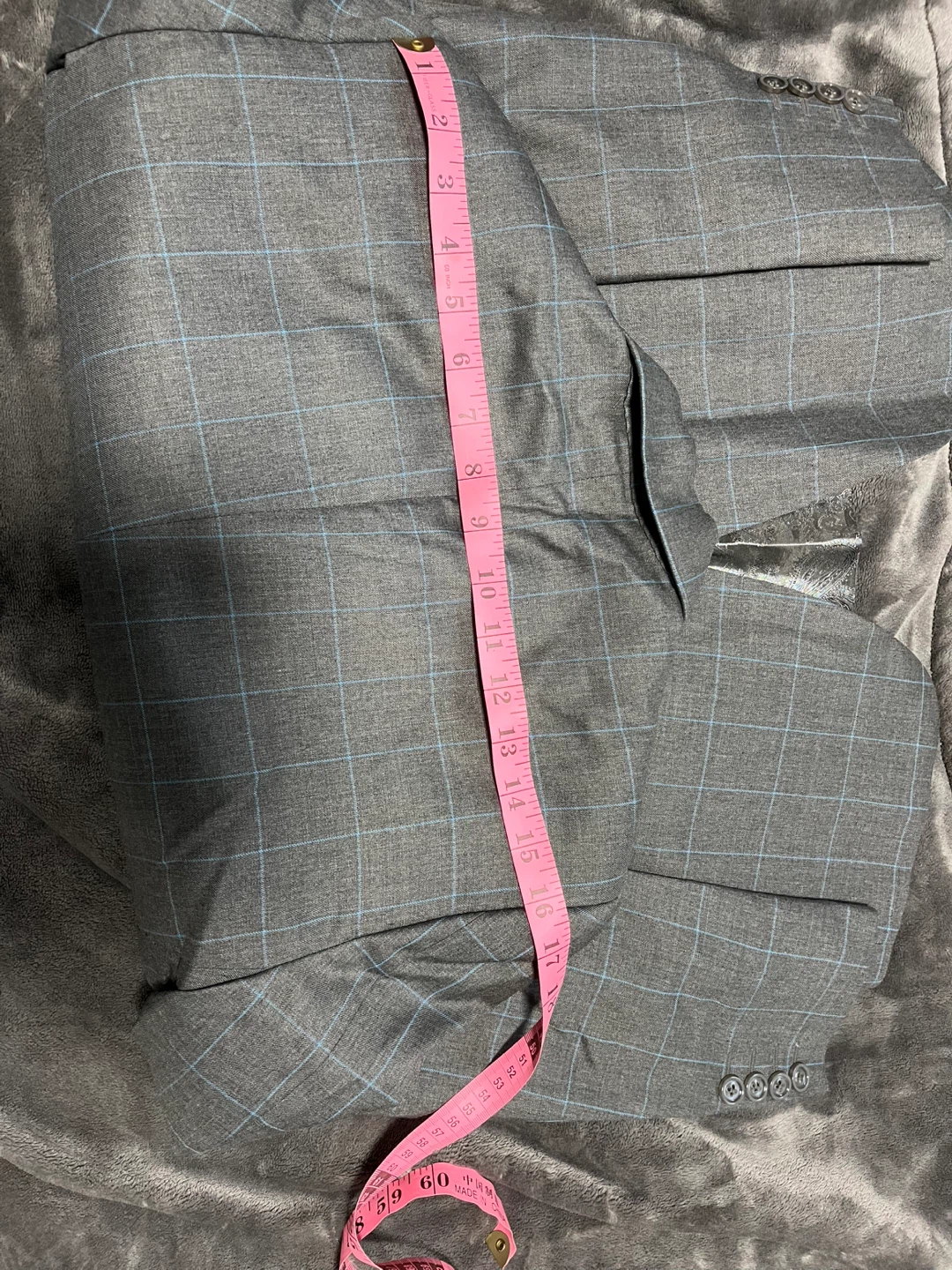 Grey Plaid Blazer - photo 2