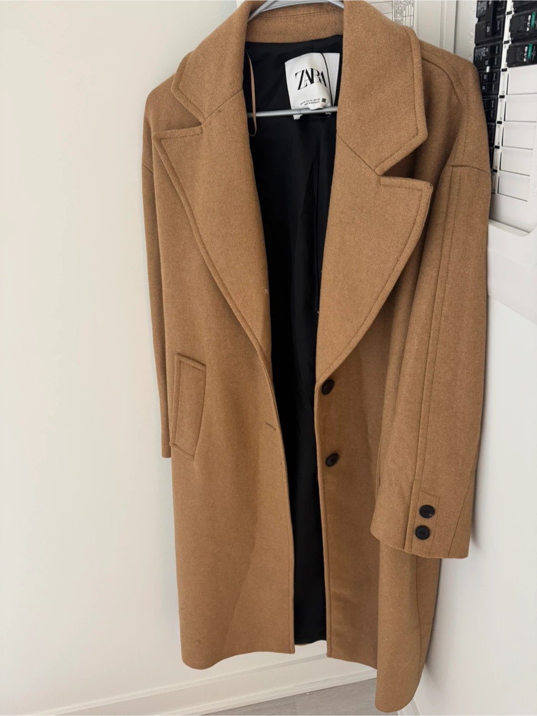 ZARA Camel Wool Blend Coat