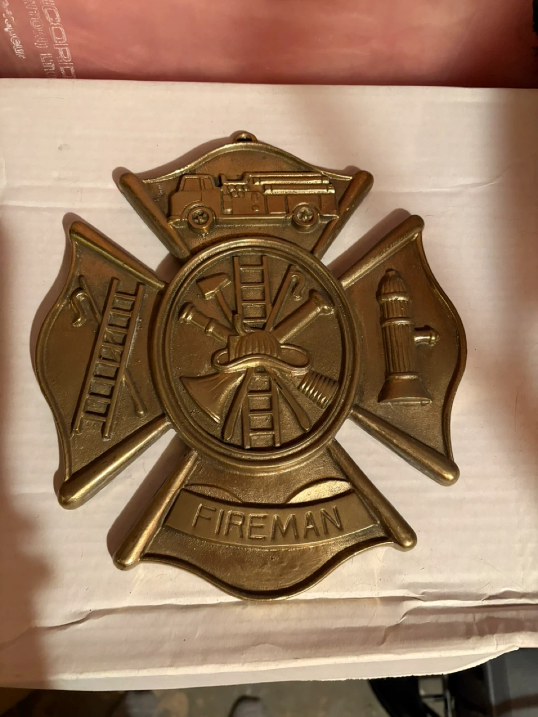 Fireman Maltese Cross Wall Decor