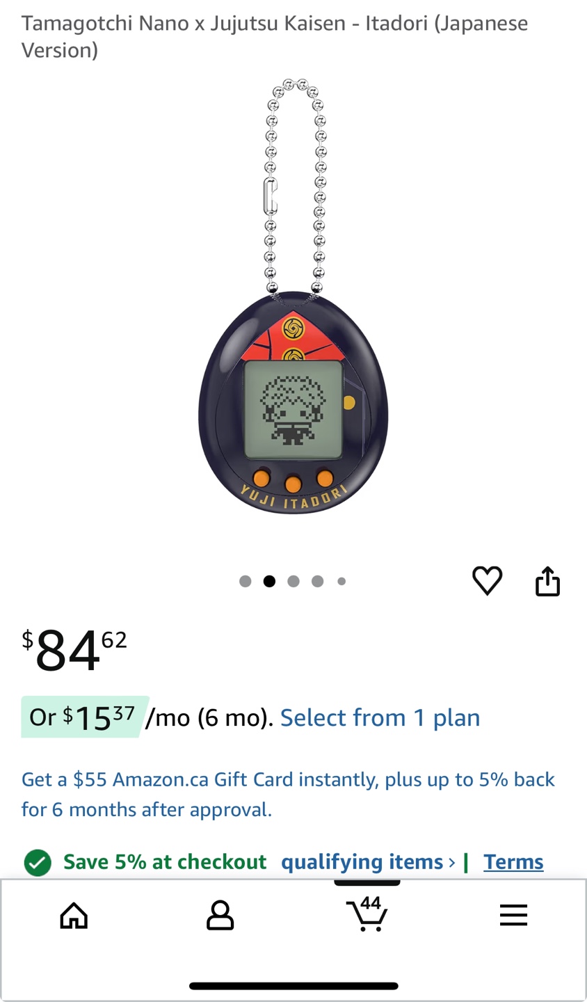 Tamagotchi Nano x Jujutsu Kaisen - Yuji Itadori Keychain