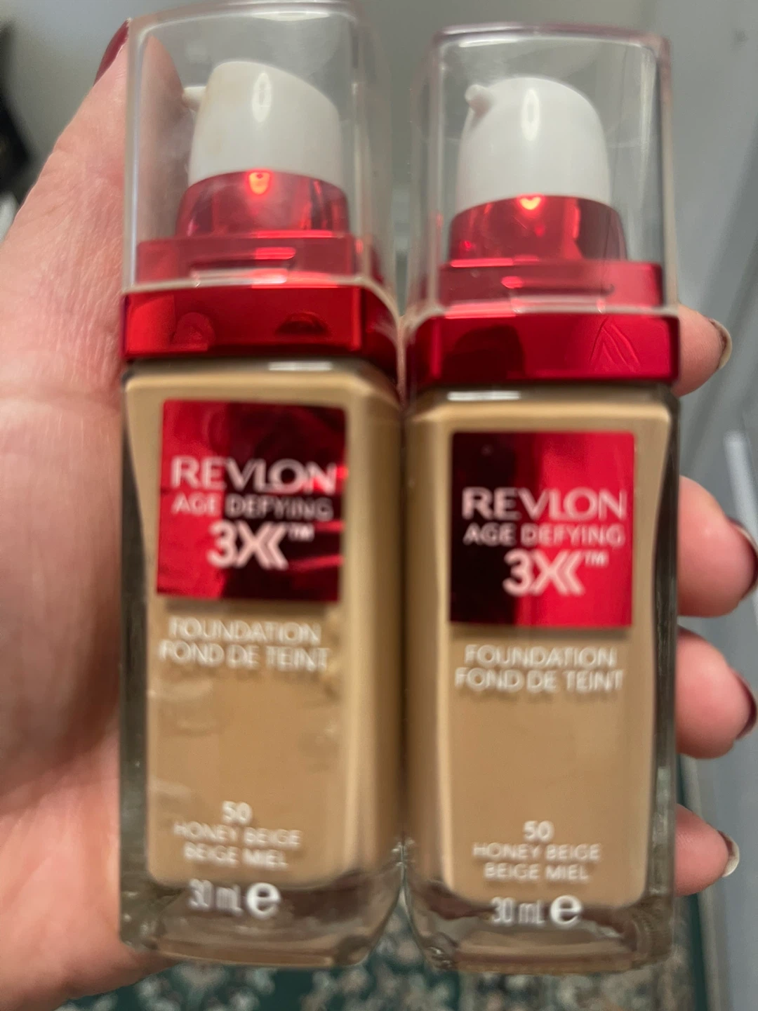 Revlon Age Defying 3X Foundation - Honey Beige (2 x 30ml)