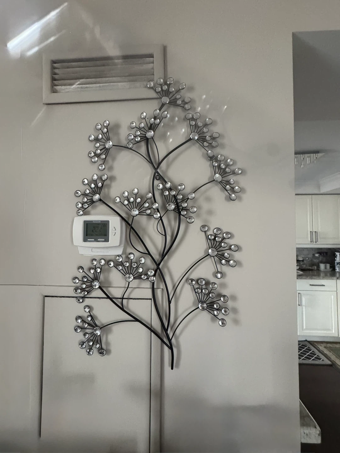 Metal Wall Art with Crystal Accents - 2 pieces - photo 2