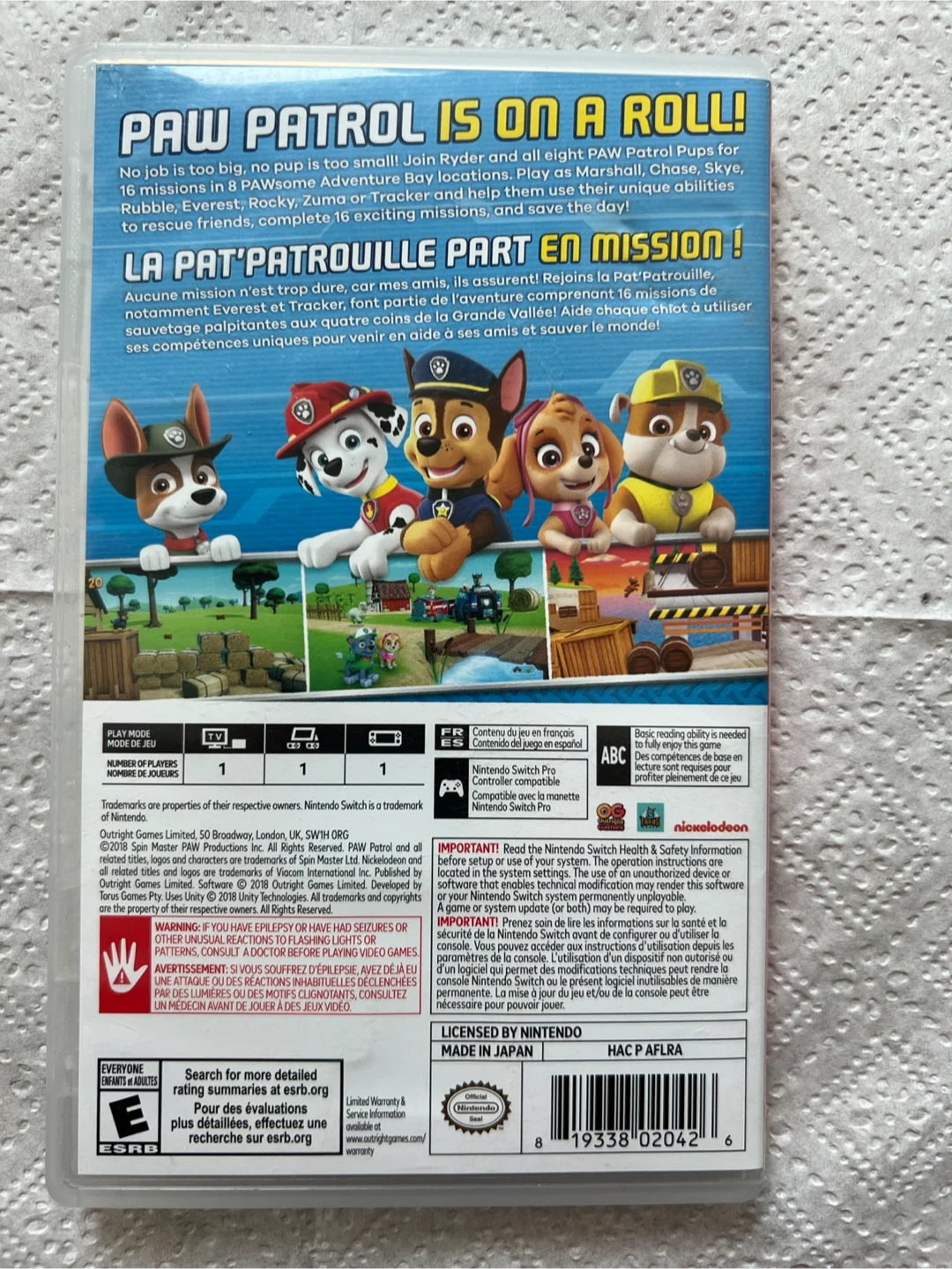Nintendo Switch Paw Patrol On A Roll! Game - photo 2