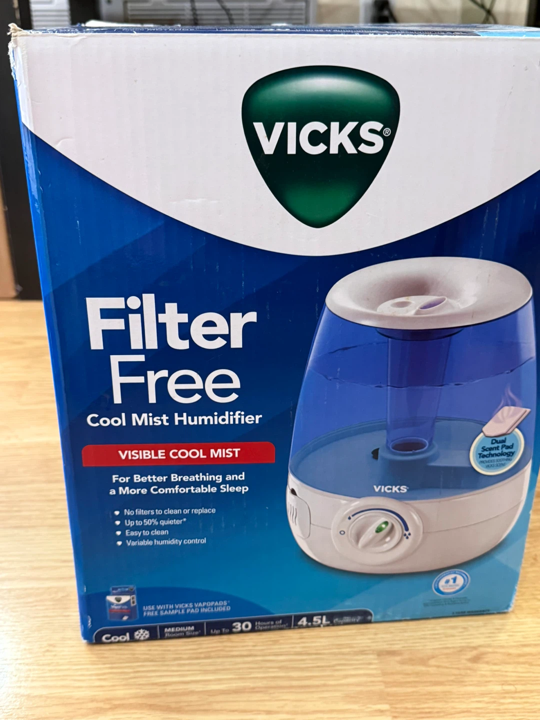 Vicks Filter Free Cool Mist Humidifier - photo 2