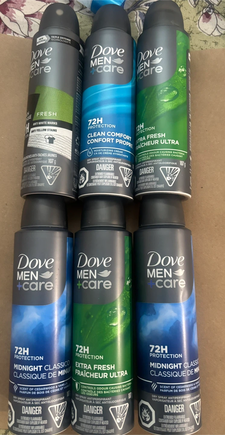 AXE, DOVE, AND GILLETTE DEODORANT/ANTIPERSPIRANT