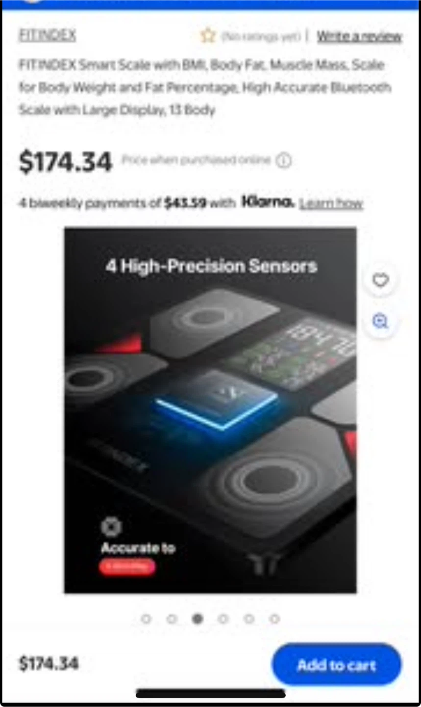 New-FITINDEX : LUX SMART BODY SCALE - photo 3