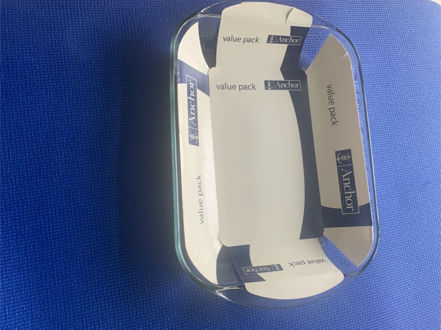 New Large Anchor Glass Baking Dish