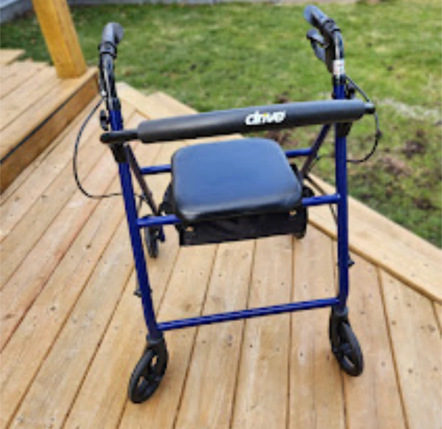 Drive Medical Blue Rollator Walker with Seat - photo 3