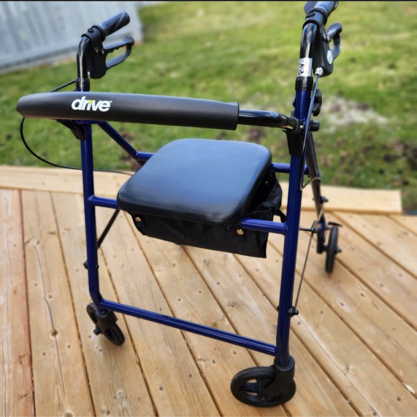 Drive Medical Blue Rollator Walker with Seat - photo 2