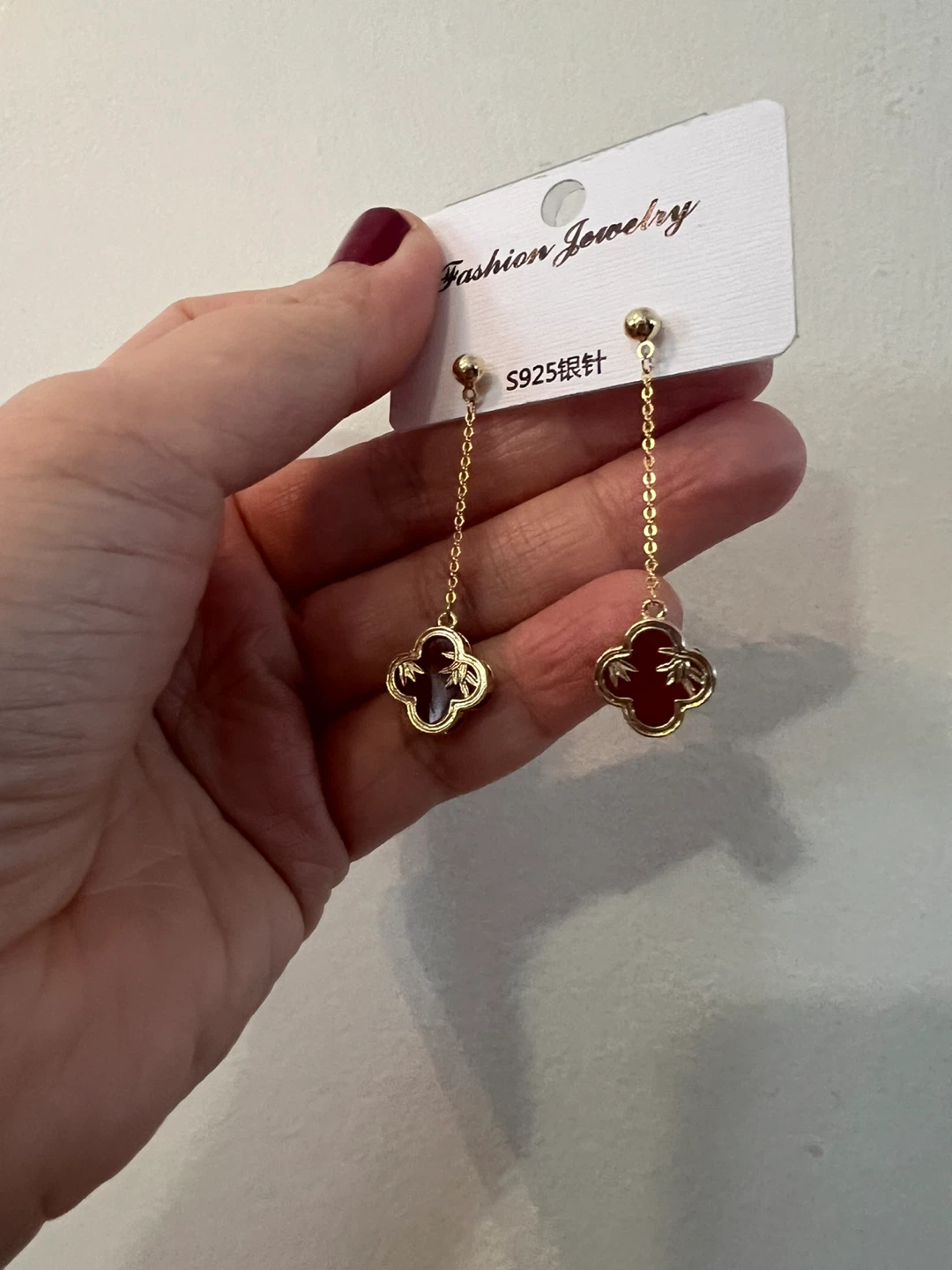 Clover Drop Earrings S925 posts