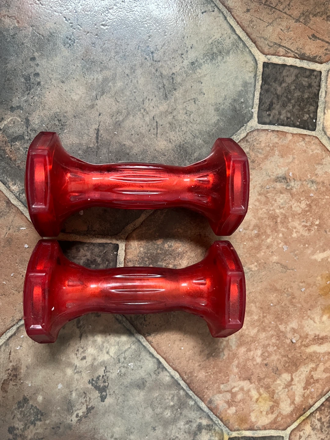 2.5 labs Red Dumbbells (Pair)