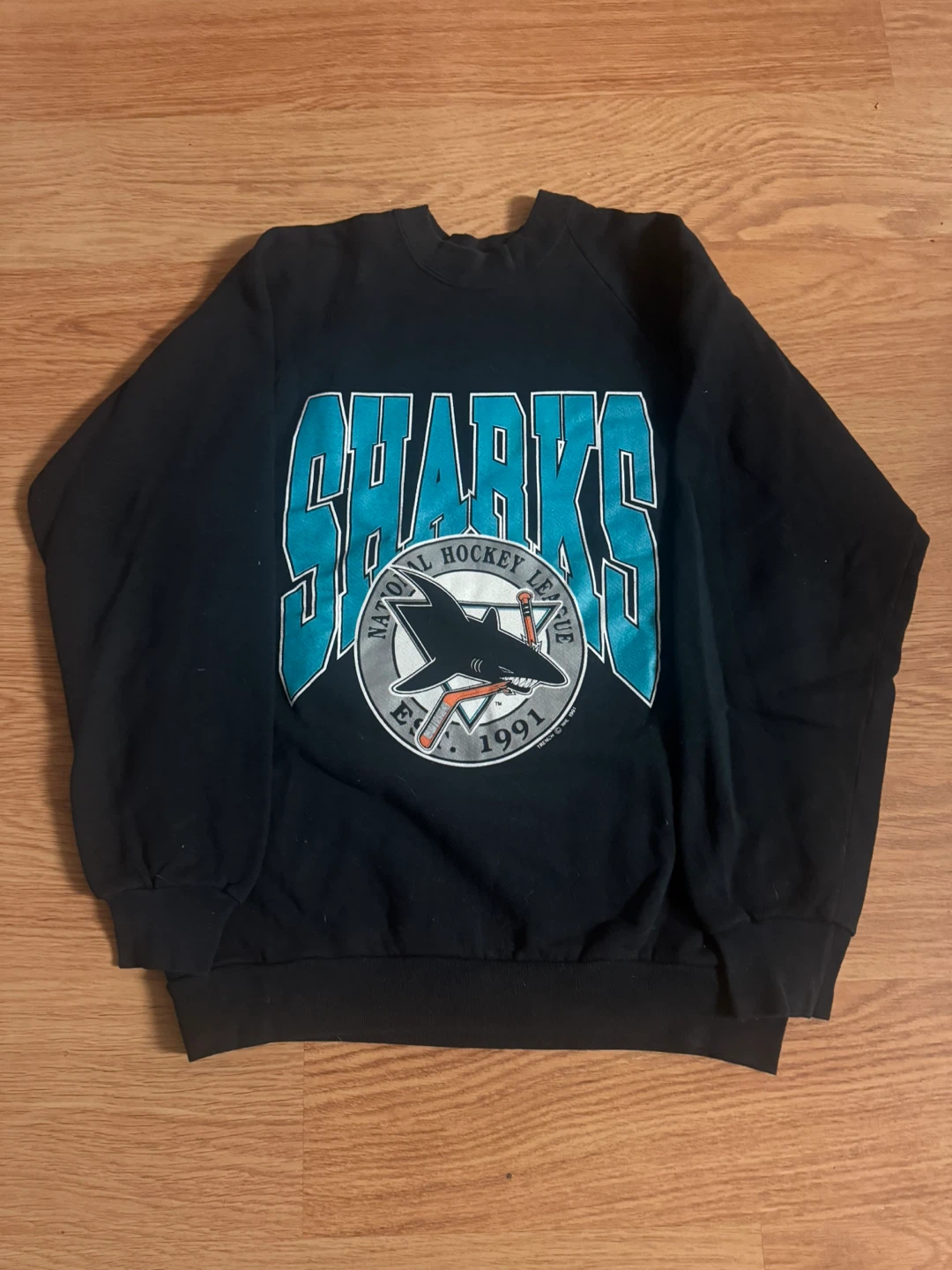 Vintage San Jose Sharks NHL 1991 Sweatshirt