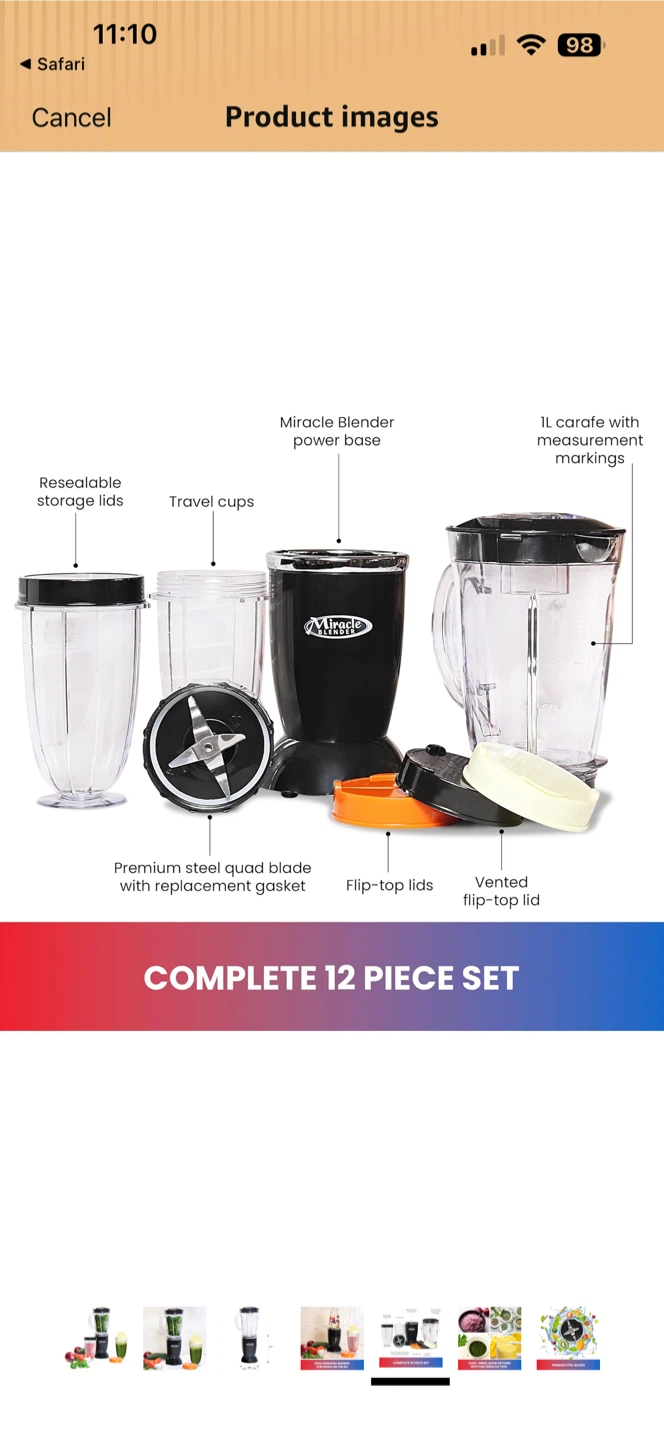Miracle Blender 12 Piece Set - photo 5