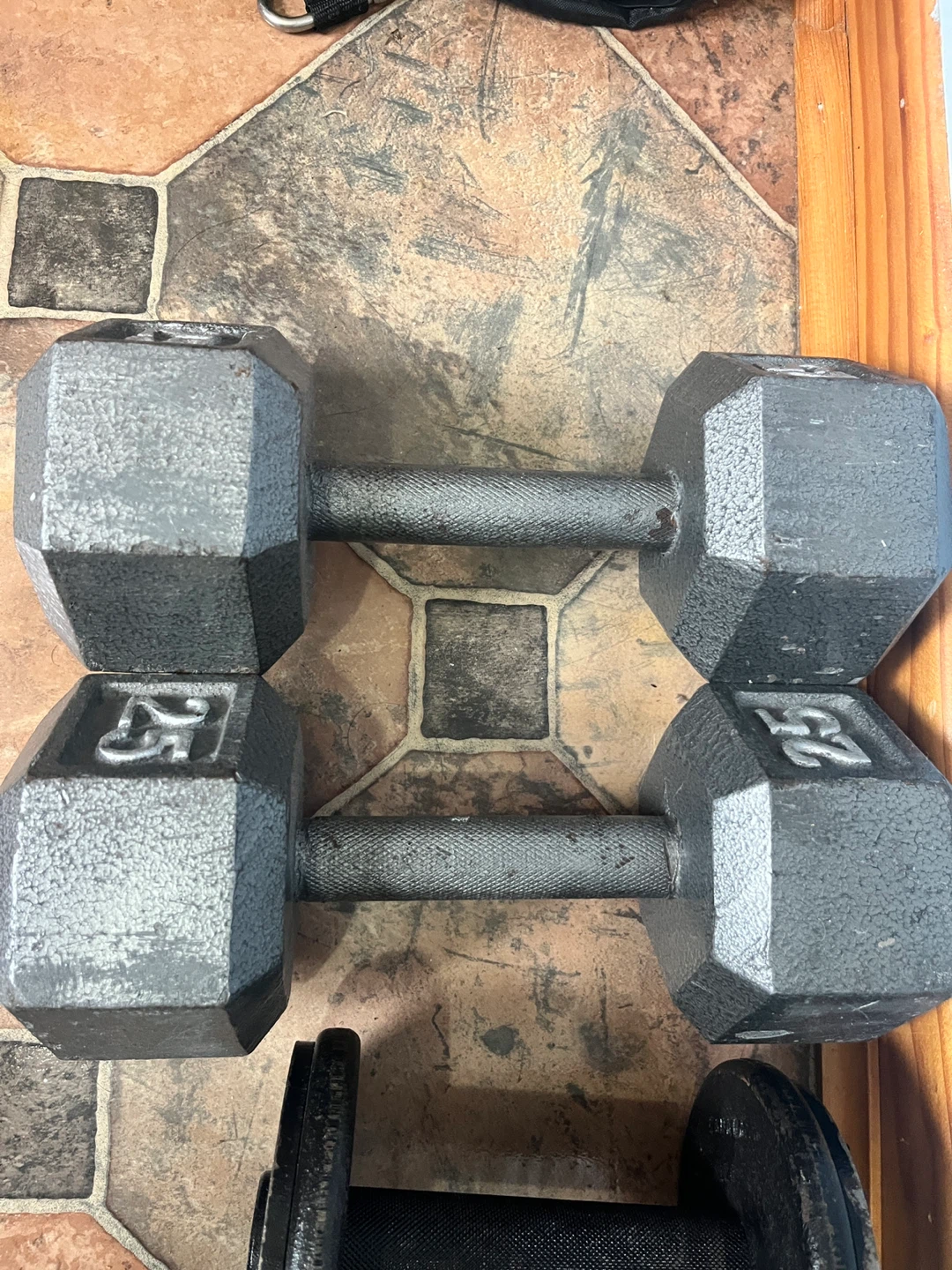 25lb Hex Dumbbell Pair