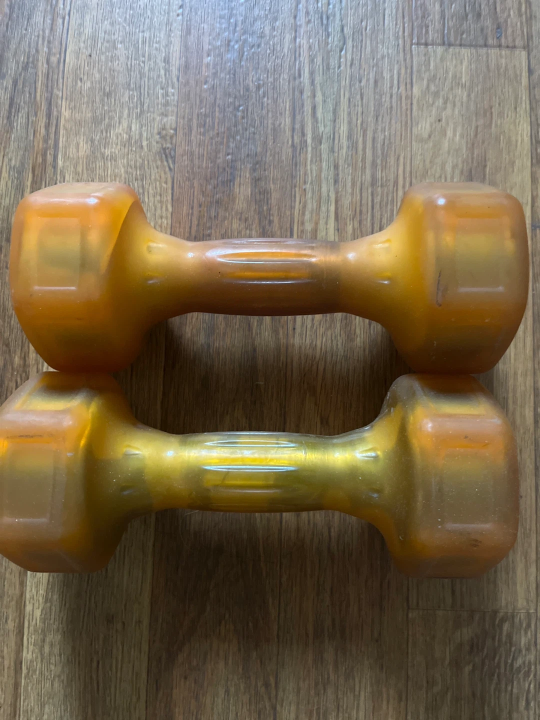 7.5 lb Orange Dumbbells - Pair