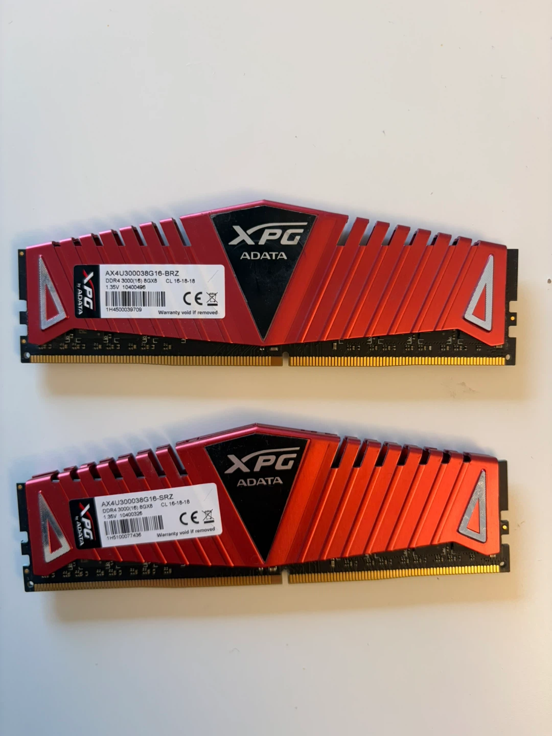 ADATA XPG DDR4 3000MHz RAM - 16GB (2x8GB) - Red