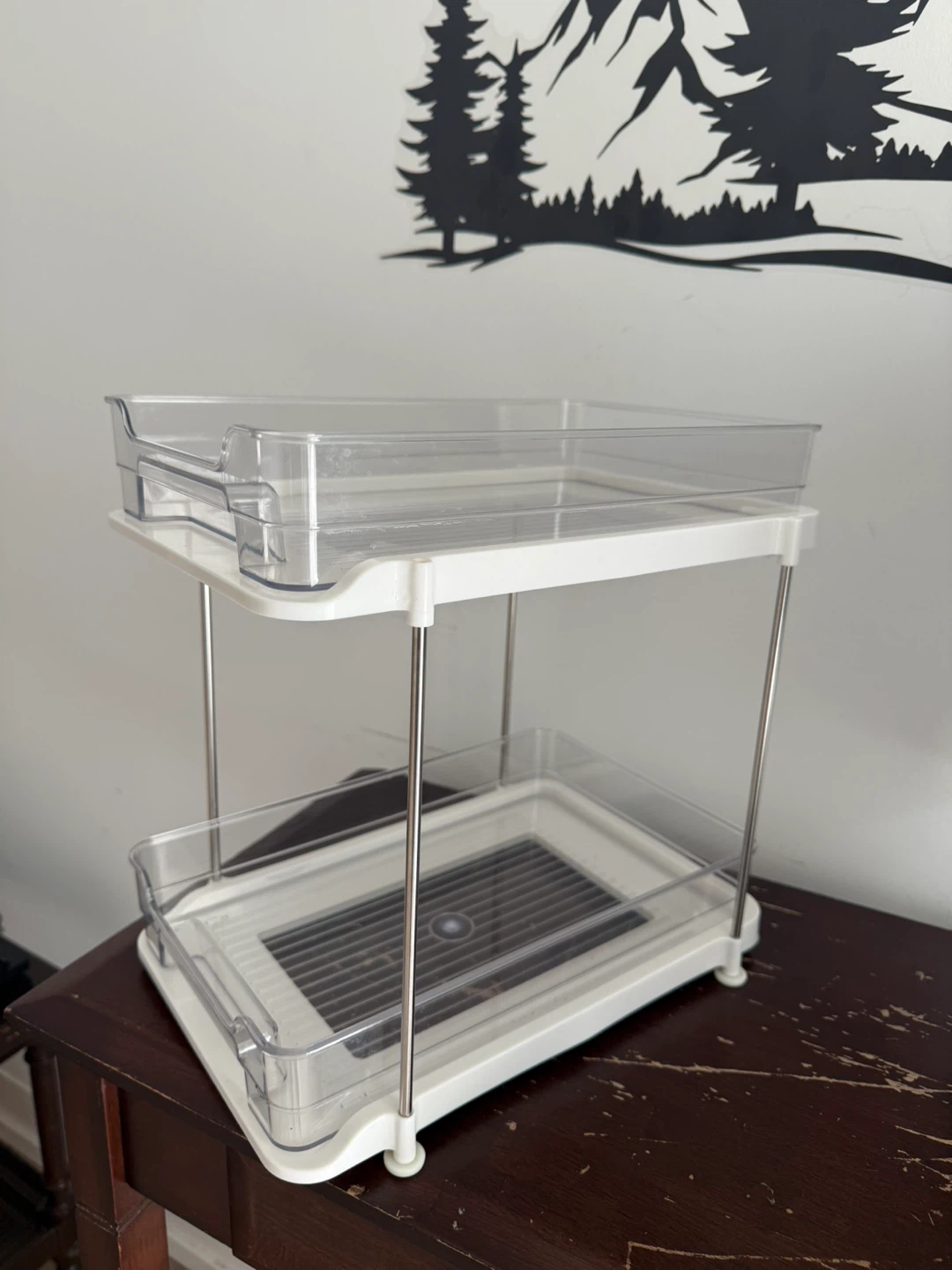 2-Tier Under Sink Organizer with Drawers