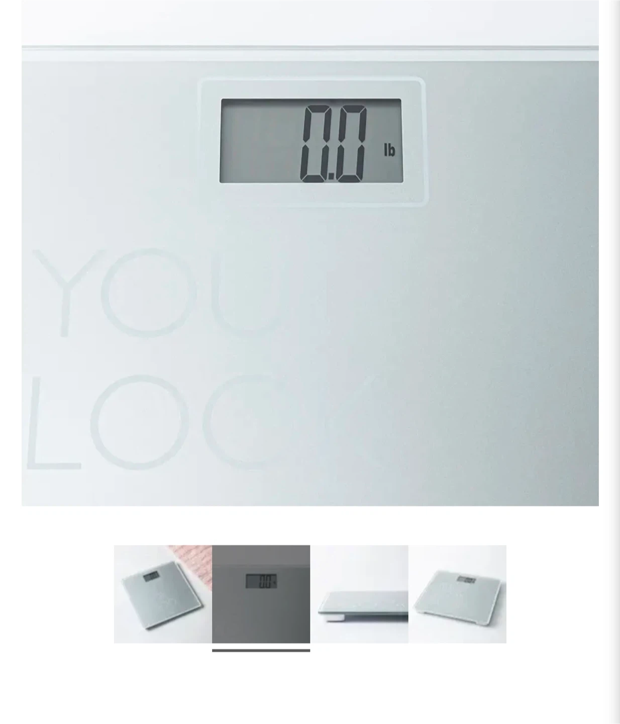Conair Thinner 'You Look Good' Glass Body Scale - photo 2