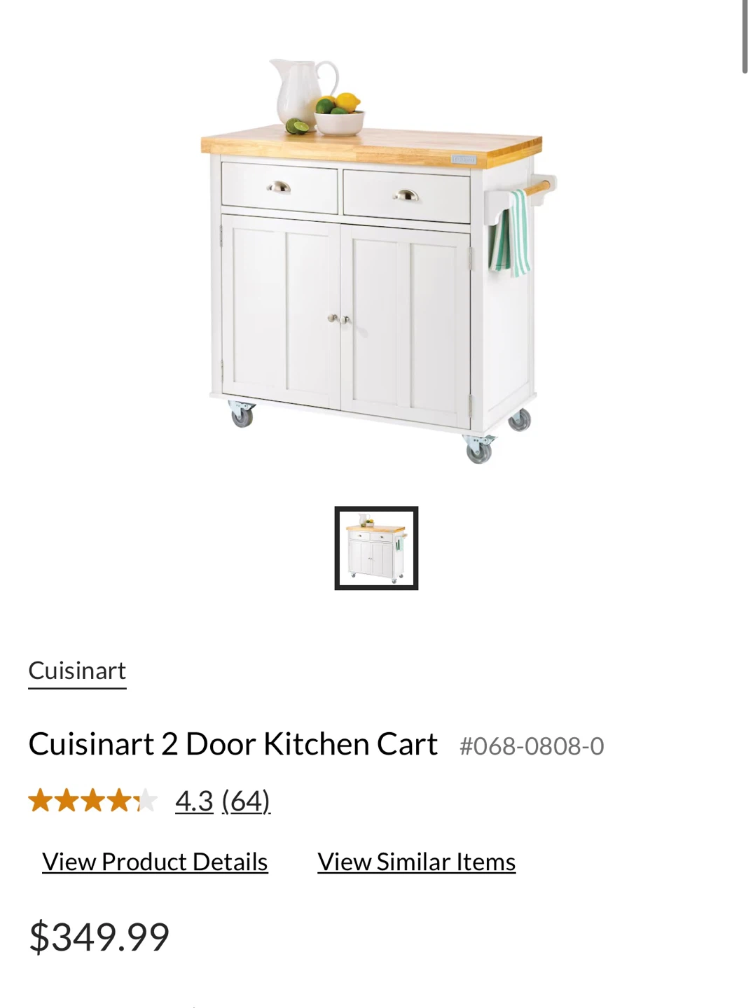 Cuisinart kitchen island - photo 3