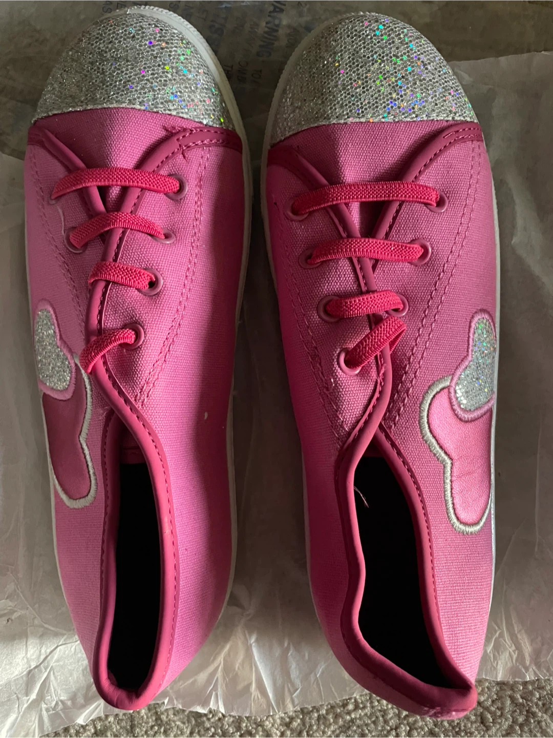 Pink Heart Sneakers