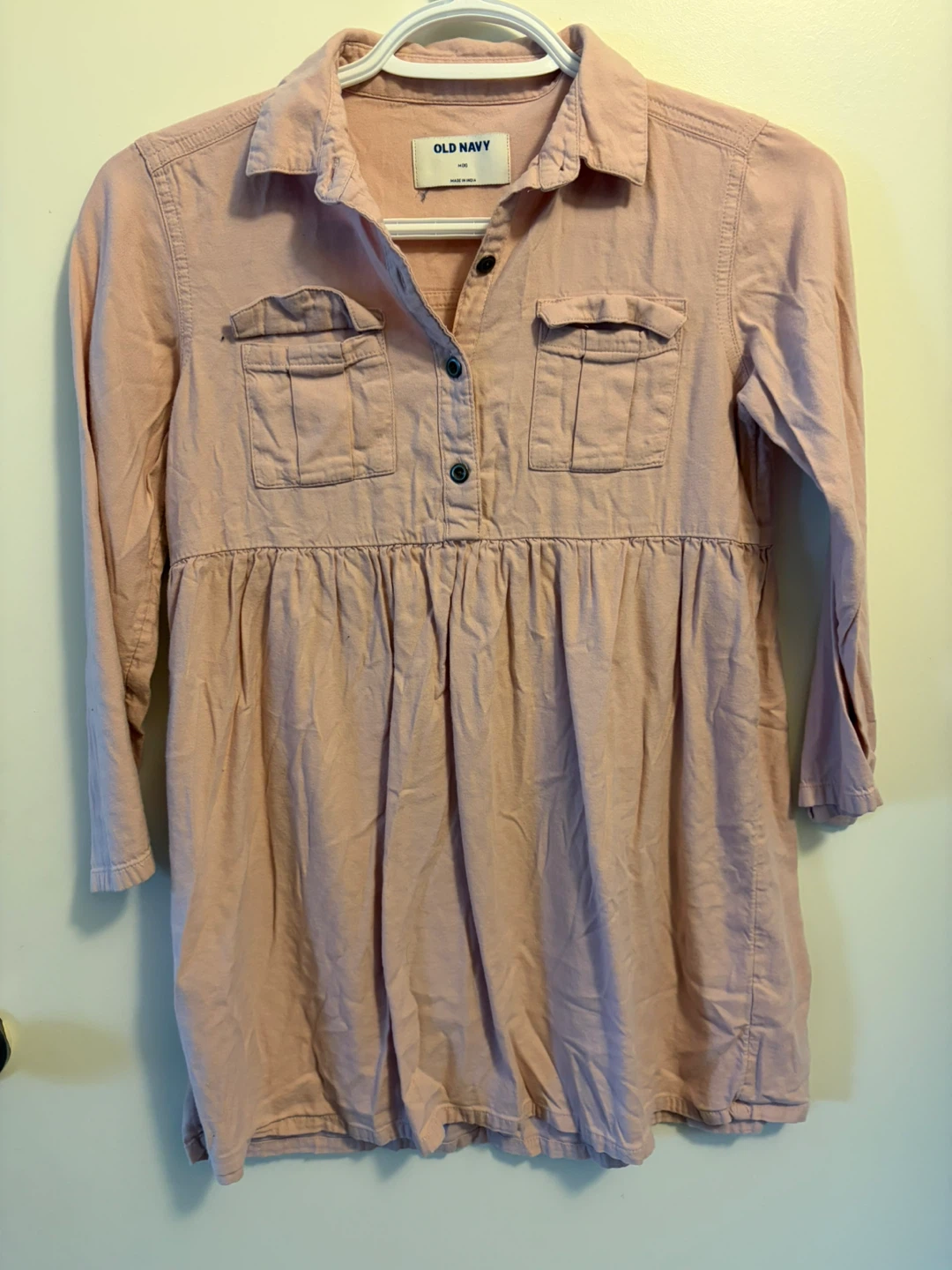 Kids Old Navy Pink Chambray Dress