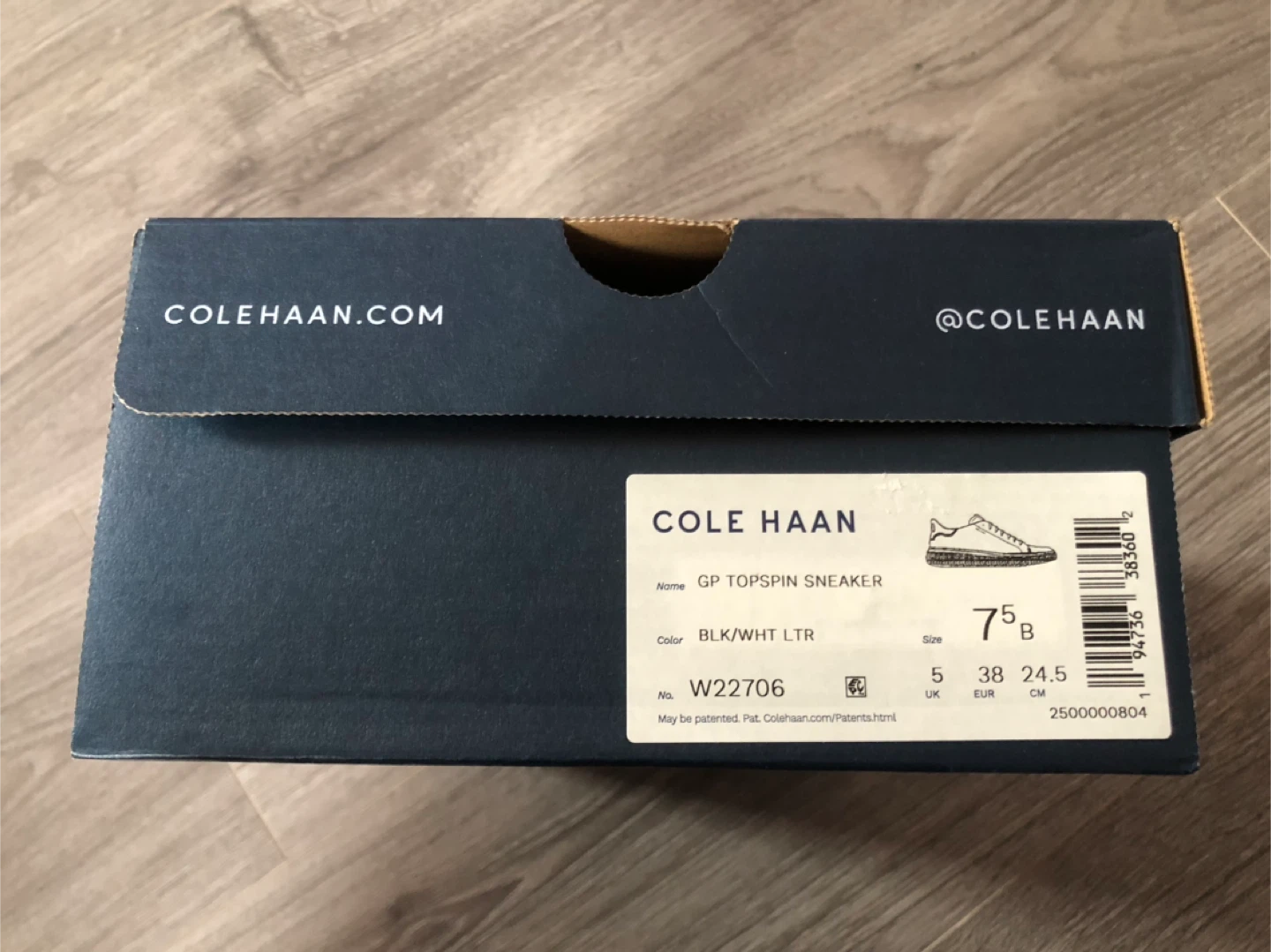 Cole Haan GP Topspin Sneaker Black/White Leather Size 7.5 - photo 4