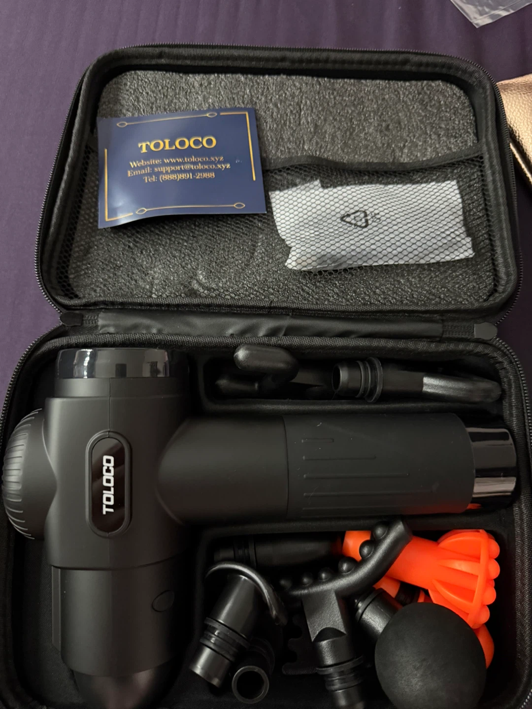TOLOCO Massage Gun with Attachments - photo 2