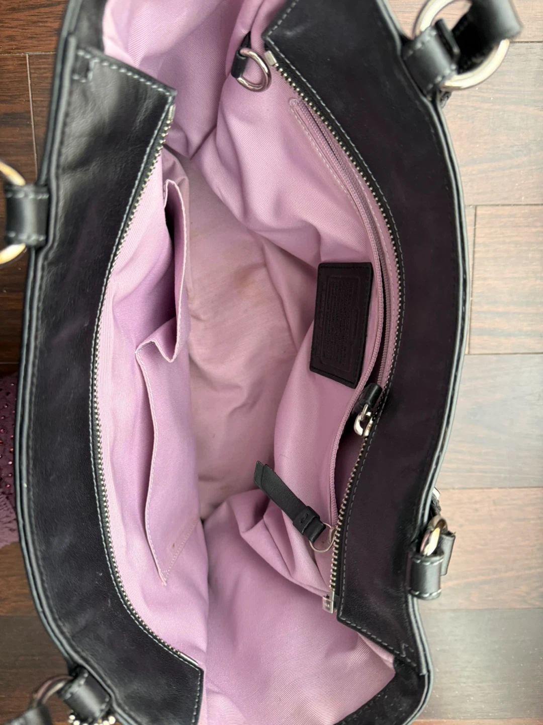 Coach Black Leather Purse - photo 3
