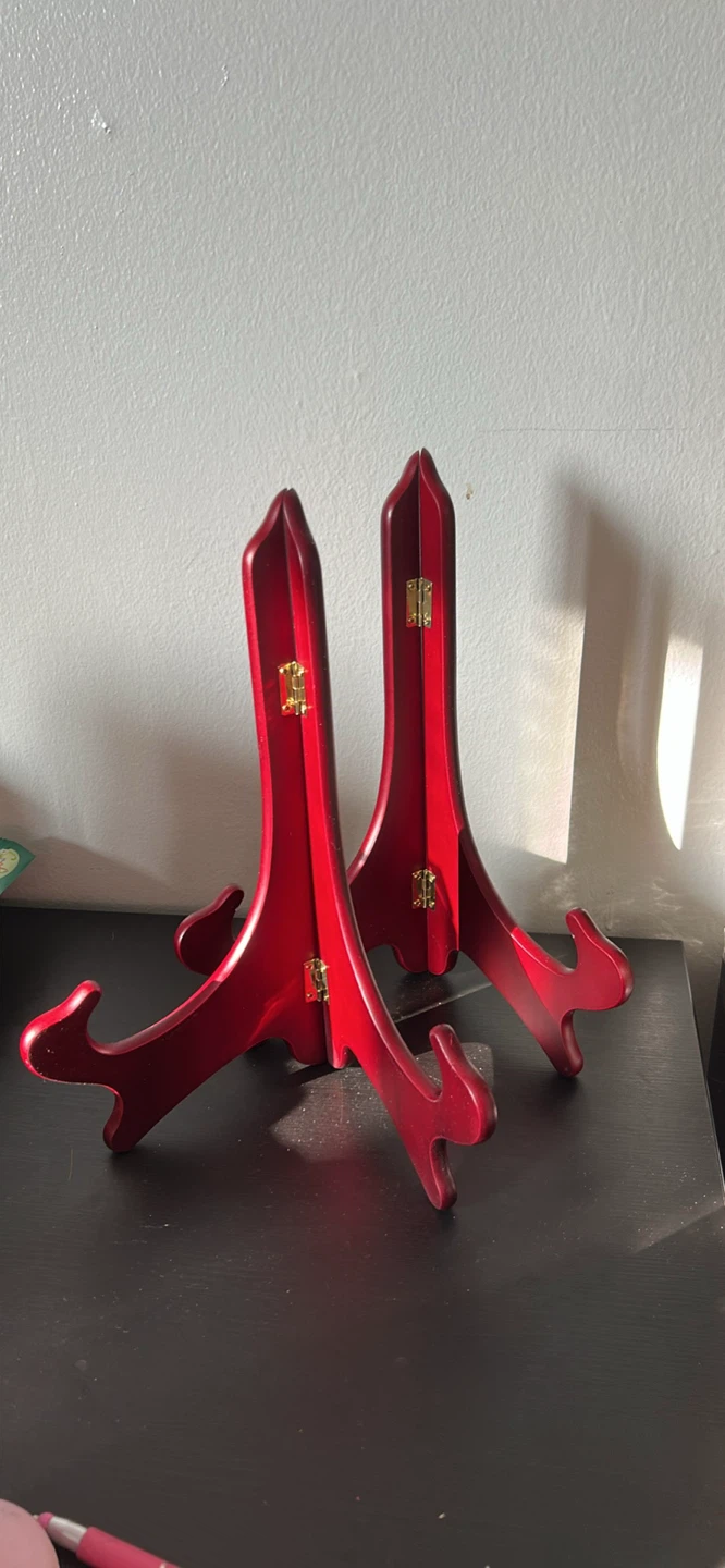 2 Red Decorative Easels