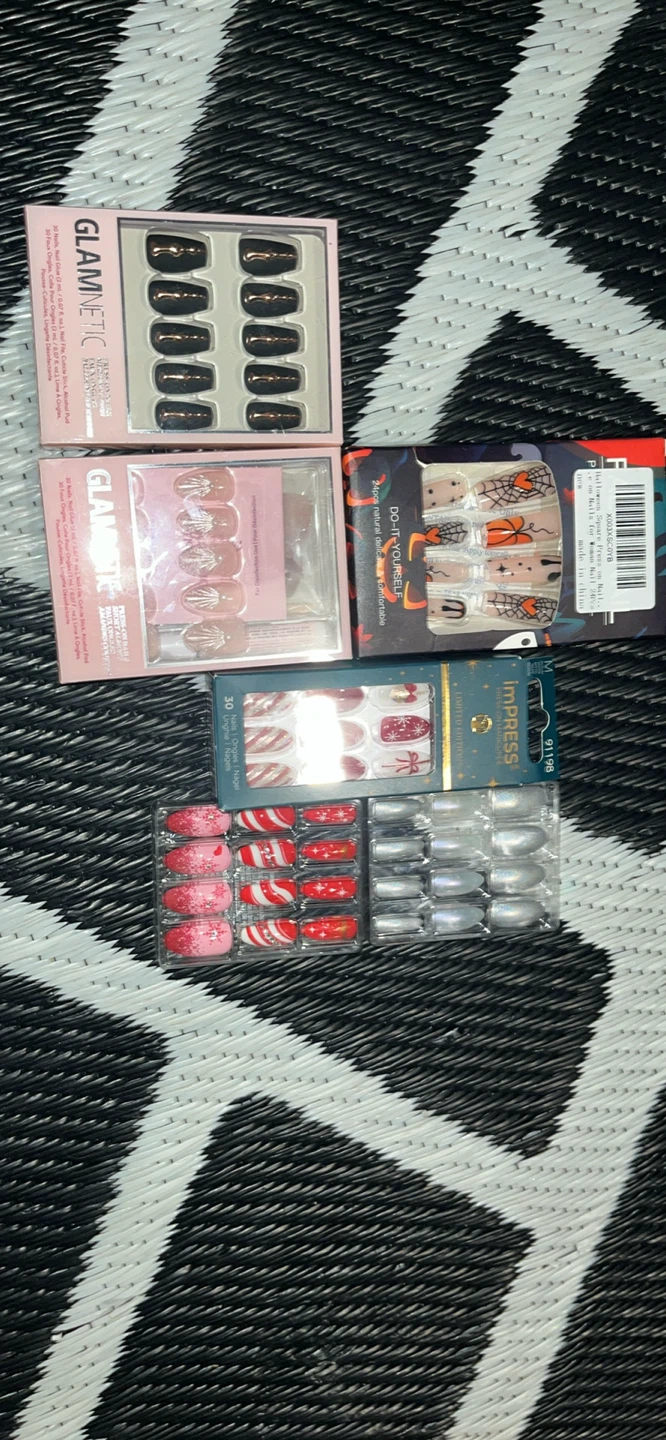Glamnetic & imPress Press-On Nails - Halloween & Holiday Designs