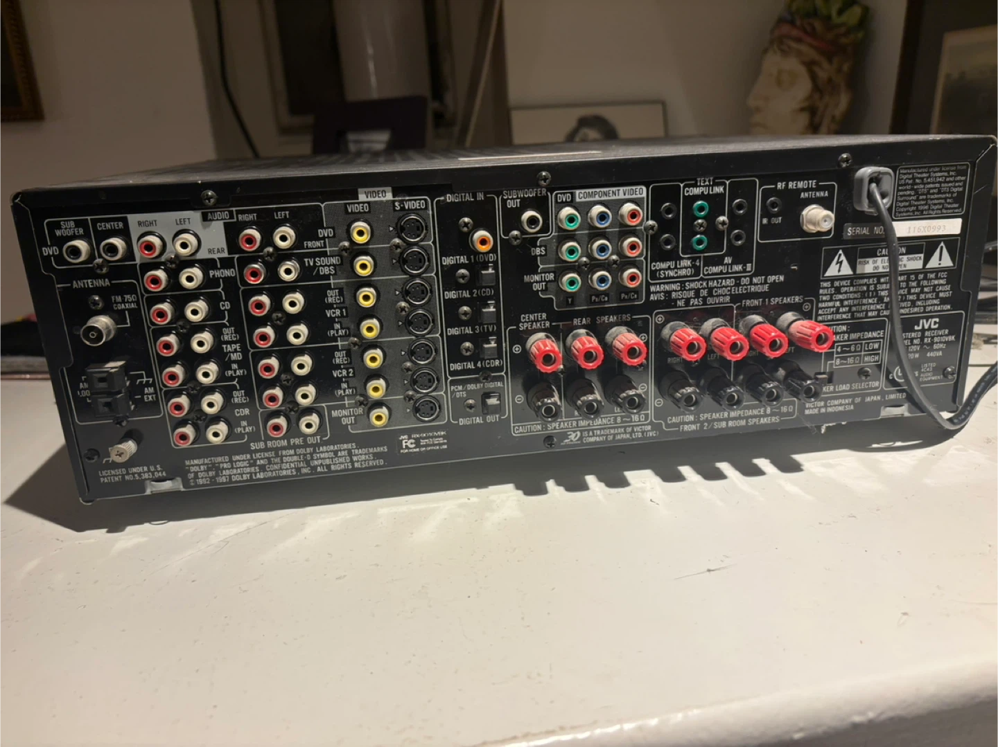 JVC RX-9010V Audio/Video Control Receiver - photo 5