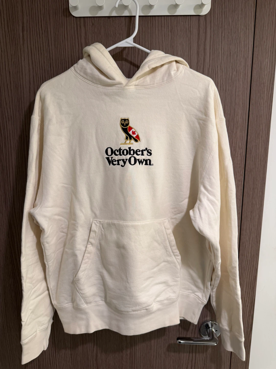 October's Very Own (OVO) Owl Hoodie - Cream - Size M