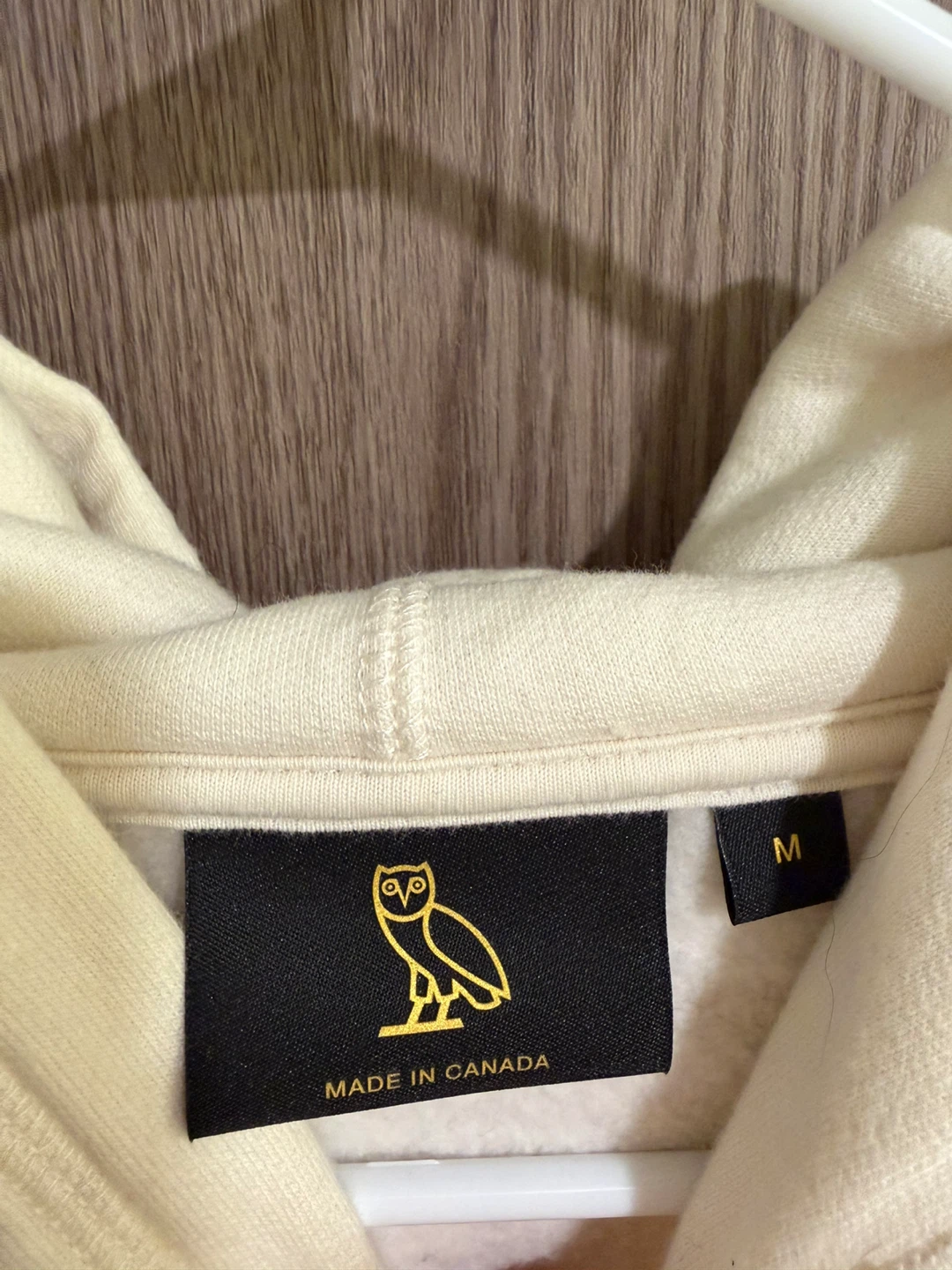 October's Very Own (OVO) Owl Hoodie - Cream - Size M - photo 3