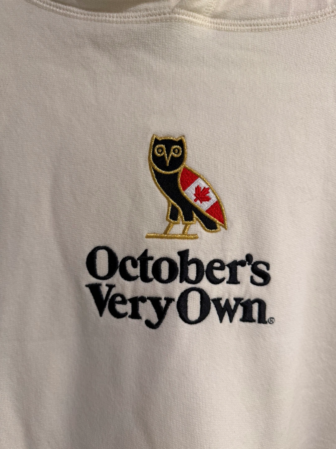 October's Very Own (OVO) Owl Hoodie - Cream - Size M - photo 2