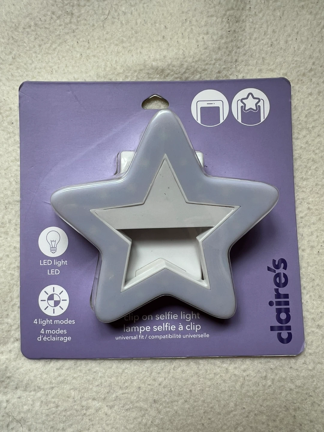 Claire's Clip-On Selfie Light