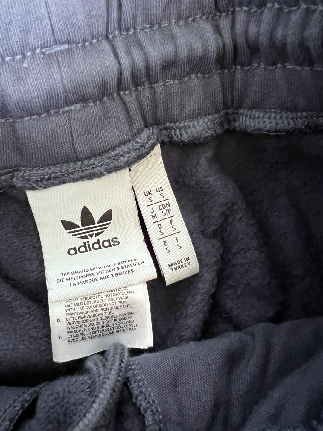 Adidas Snap Button Sweatpants Navy Size S - photo 3