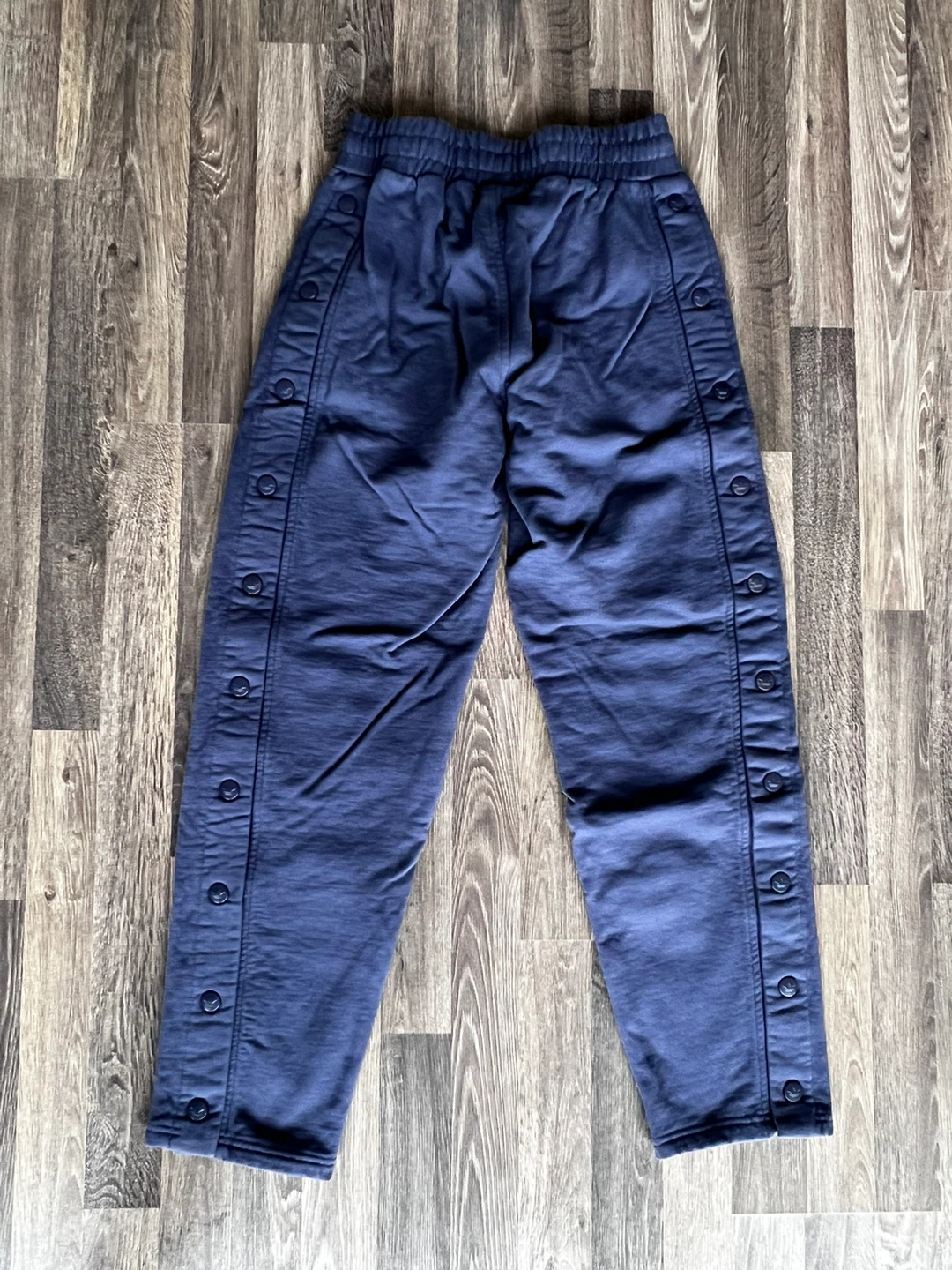 Adidas Snap Button Sweatpants Navy Size S