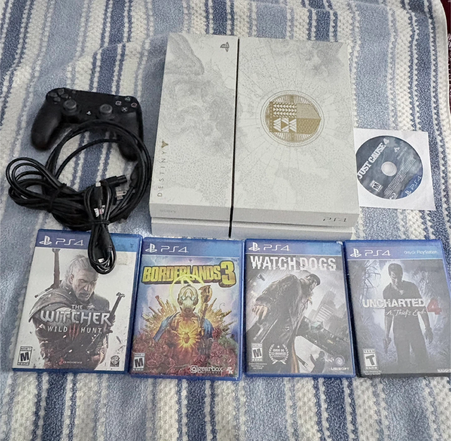 Sony PlayStation 4 (PS4) Destiny Edition Console with Games