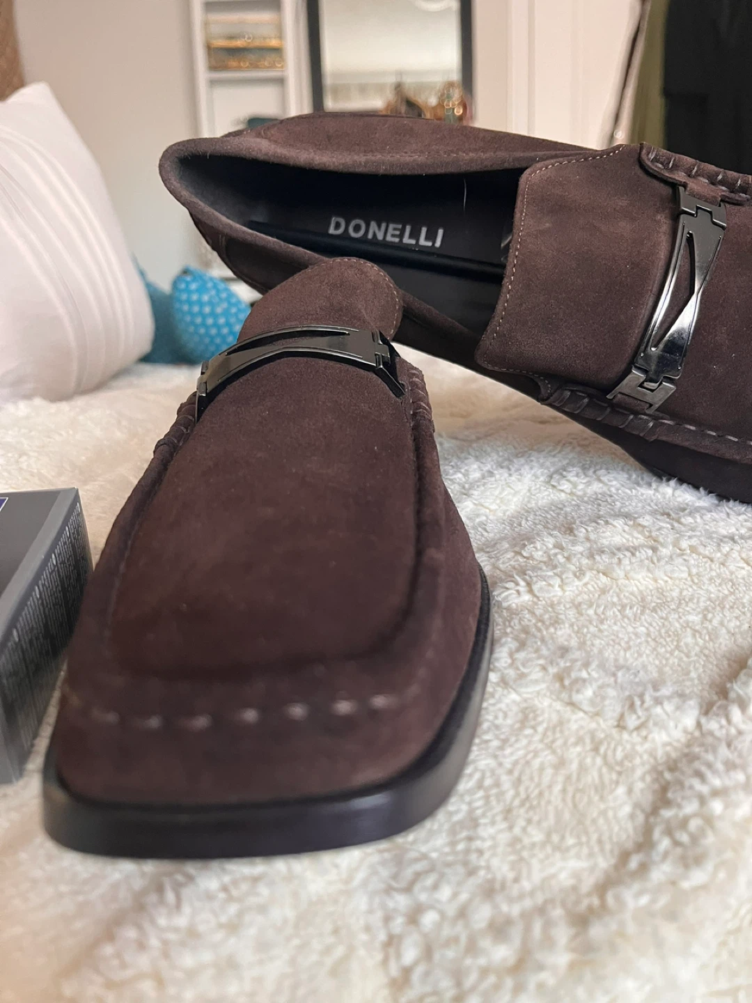 Donelli Brown Suede Loafers  size 46