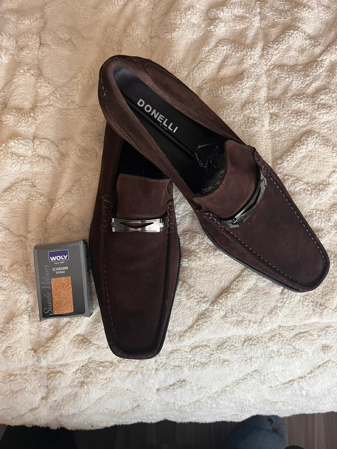 Donelli Brown Suede Loafers  size 46 - photo 2