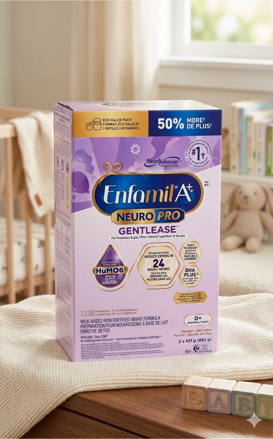 Nearly New Enfamil Gentlease-Only 1 Scoop Used-40 CAD