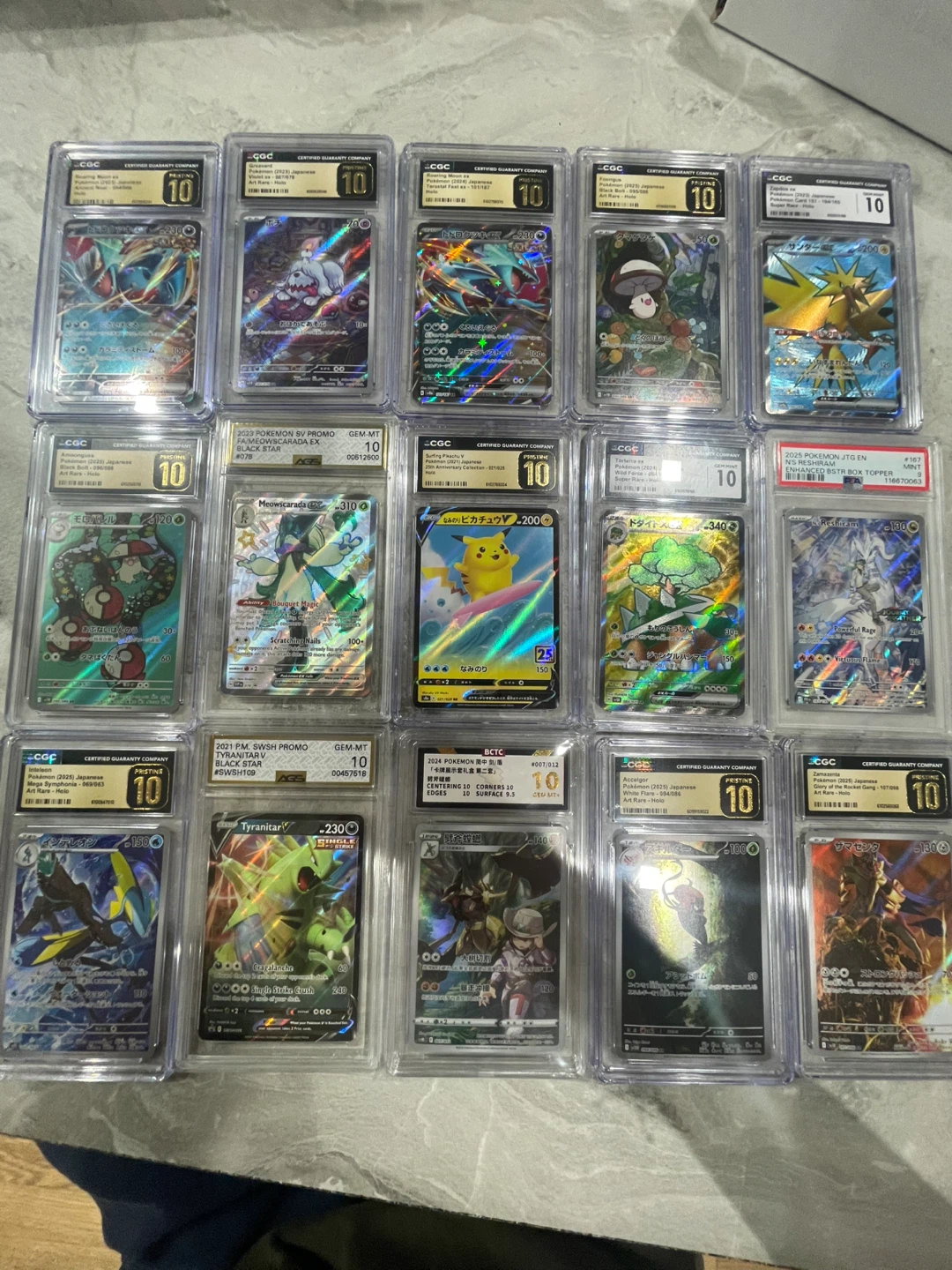 (NOT 1$)Pokemon Trading Cards Lot - Graded CGC 10 Gem Mint
