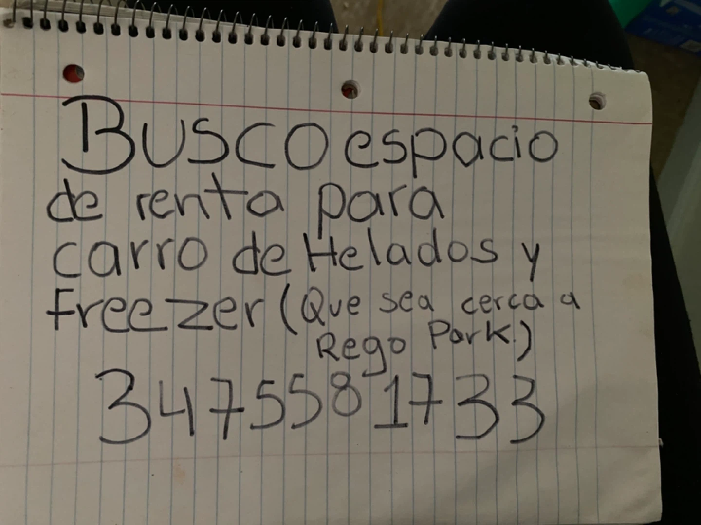 Space for Rent - Ice Cream Cart & Freezer