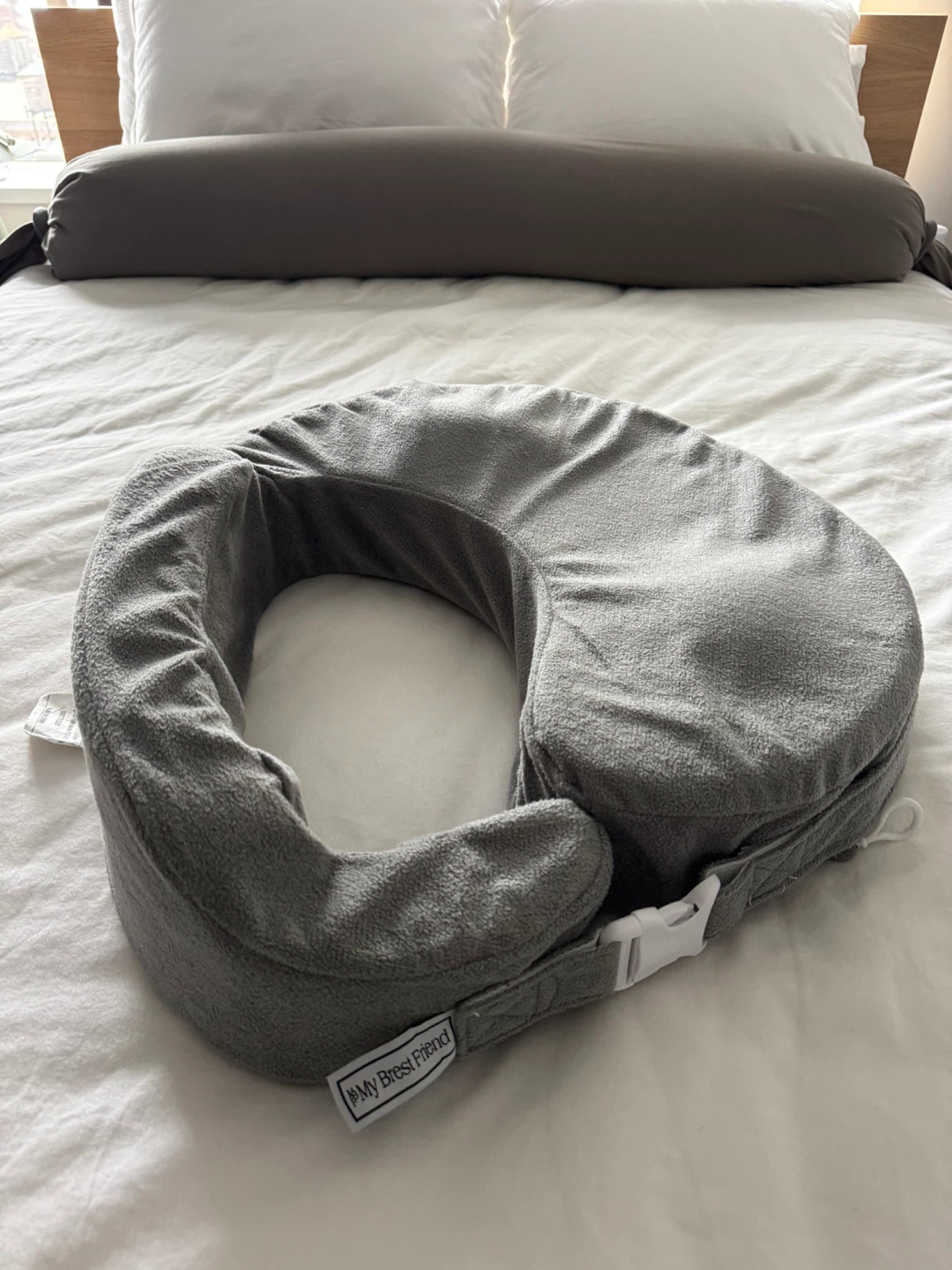 My Brest Friend Nursing Pillow - Gray