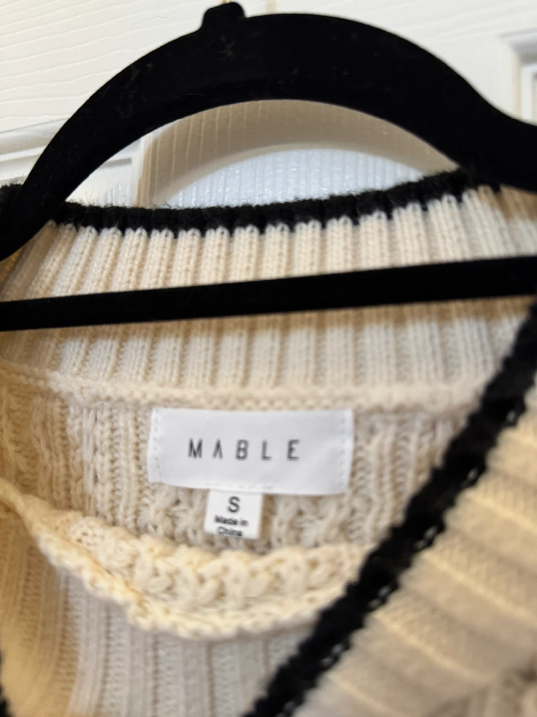 MABLE Cream Ruffle Sweater - photo 3