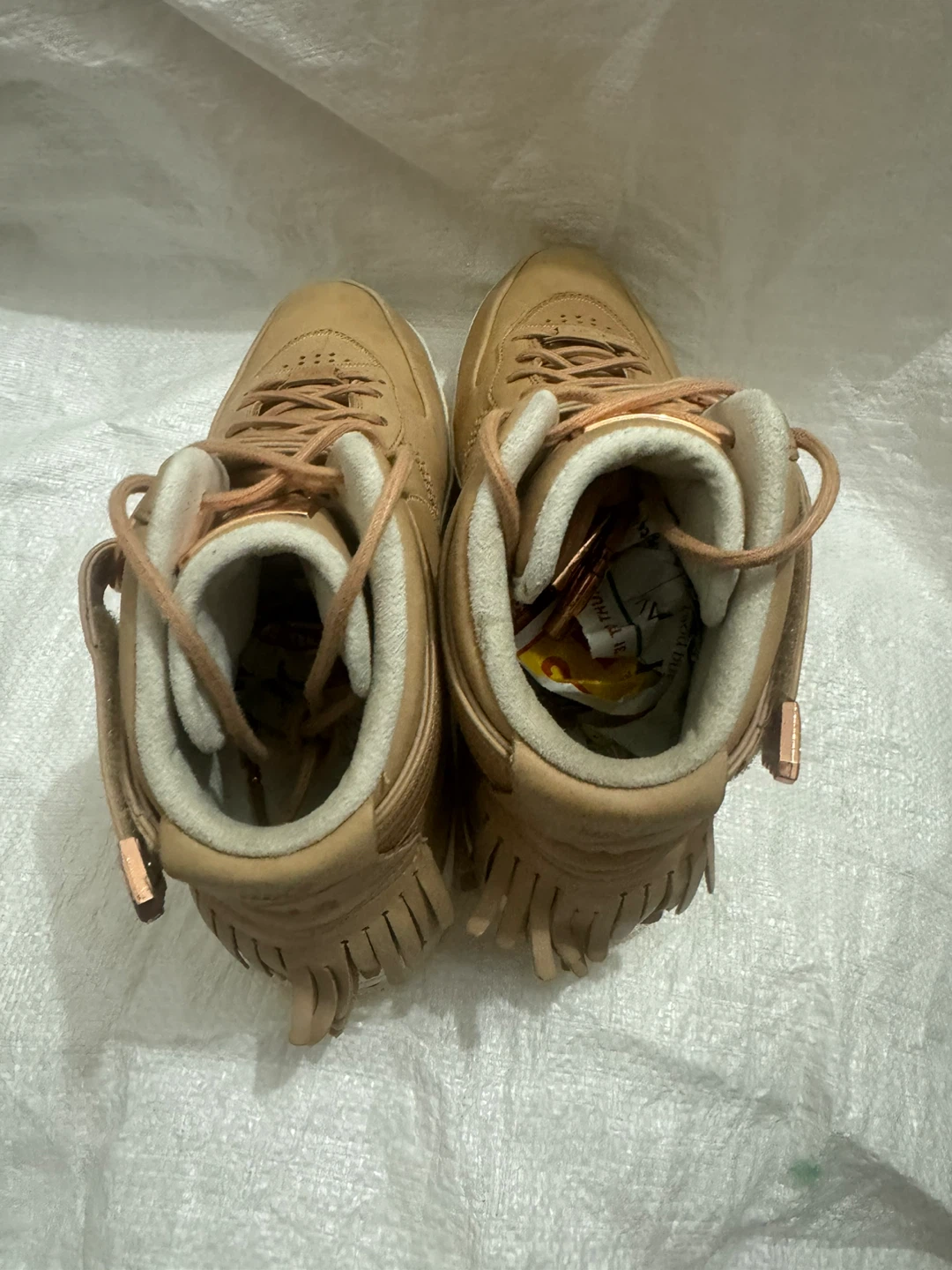Nike Air Force 1 High Top Sneakers - Tan - photo 3