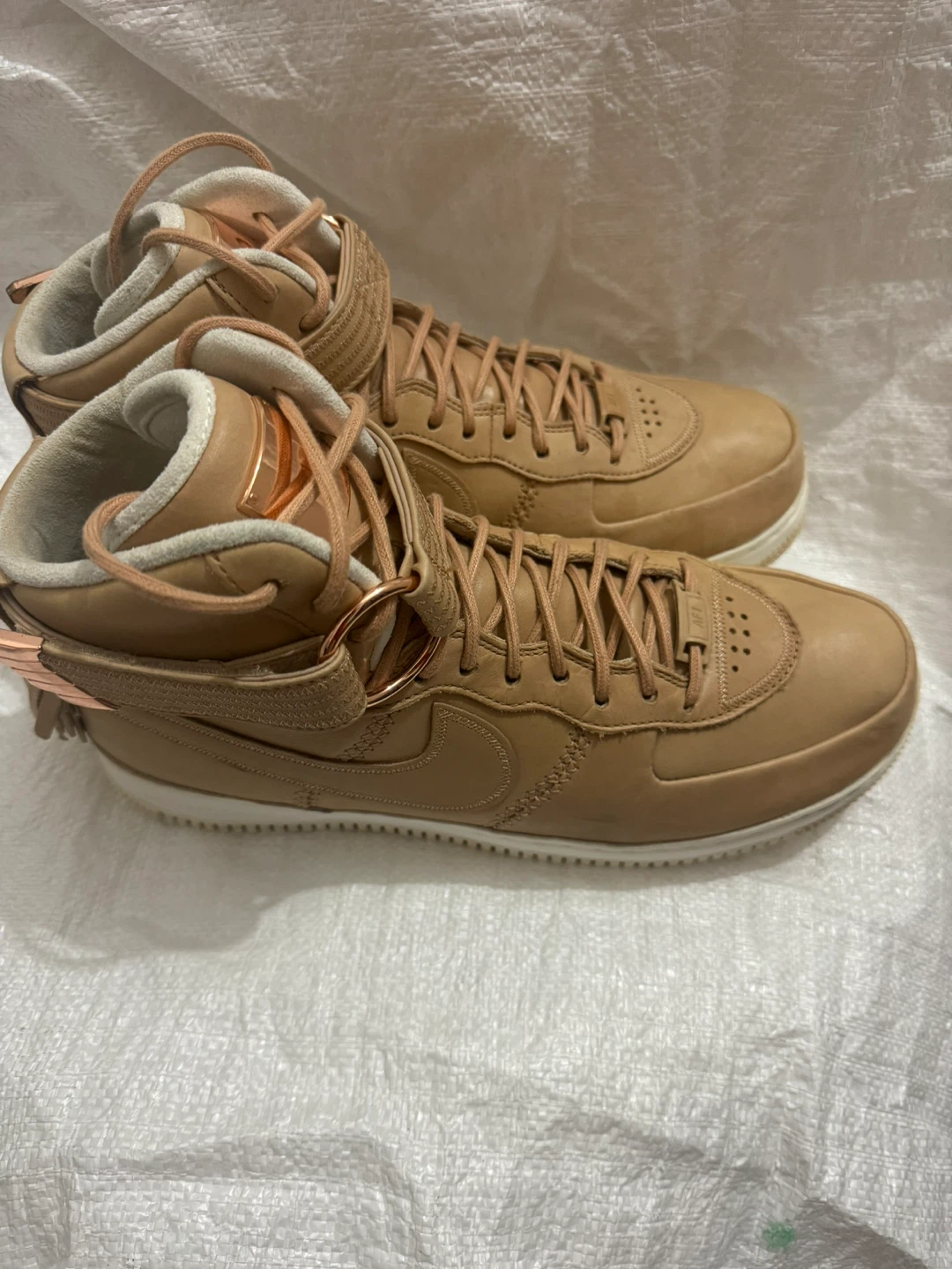 Nike Air Force 1 High Top Sneakers - Tan - photo 2