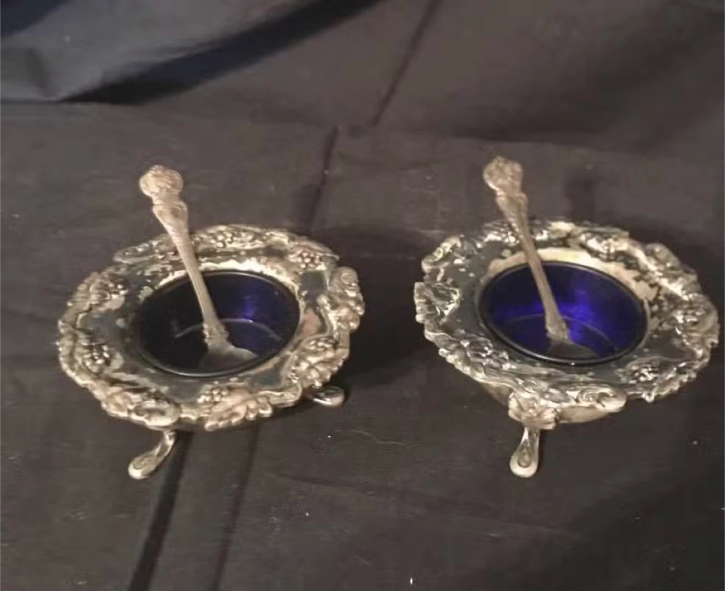 Silver Plated Sugar and Creamer Set with Tray - photo 2