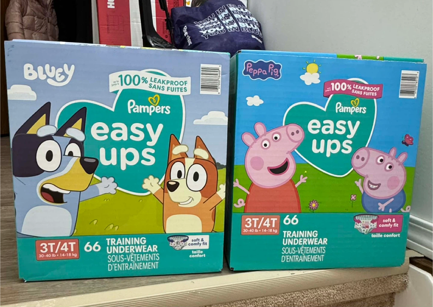 Pampers Easy Ups Training Underwear 3T/4T - 2 Packs (132 Total)