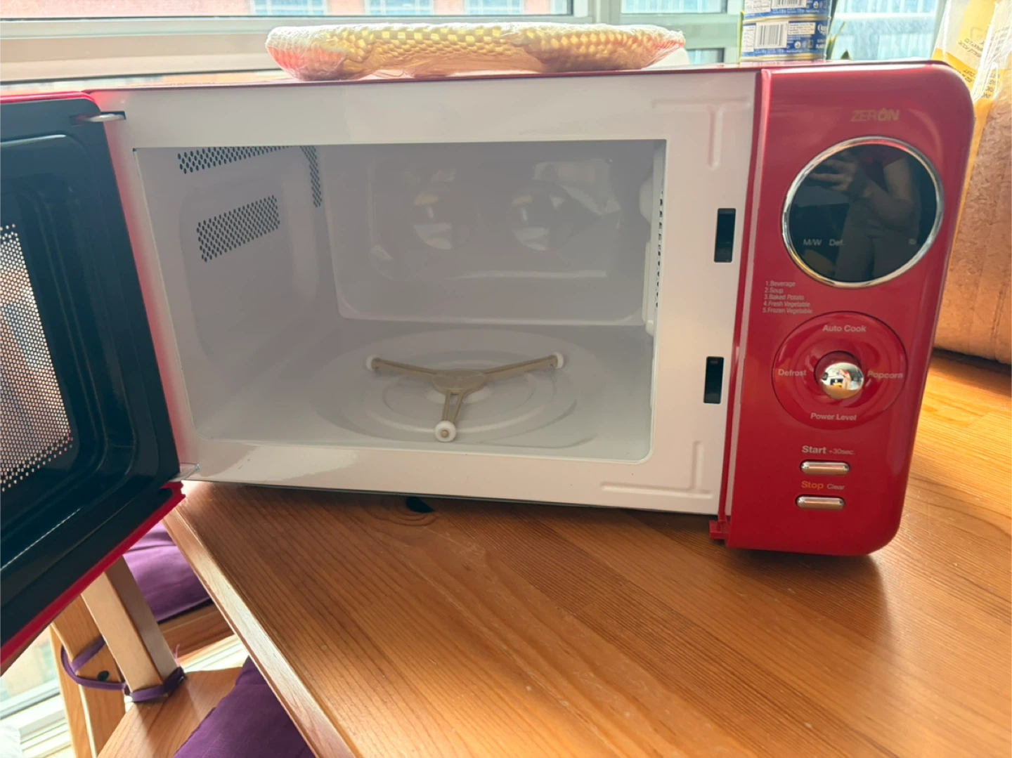 Zeron "The Classic" Red Retro Microwave - photo 3